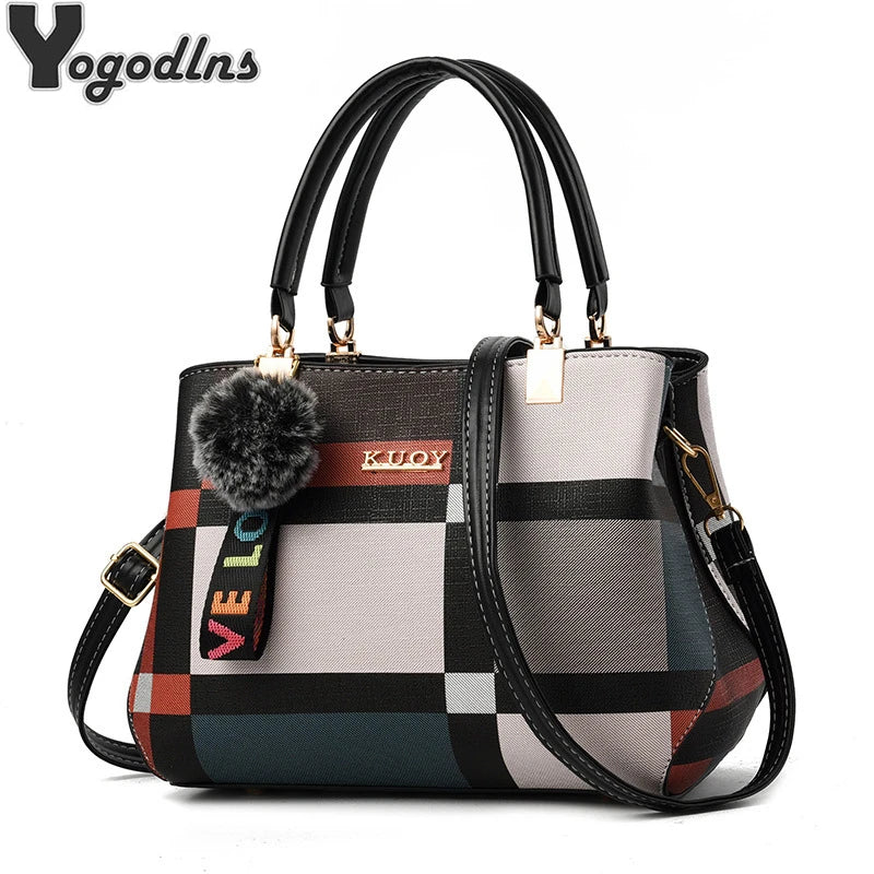 Bolsa Feminina - Elegante designer couro, bolsa de ombro, bolsa de mão.